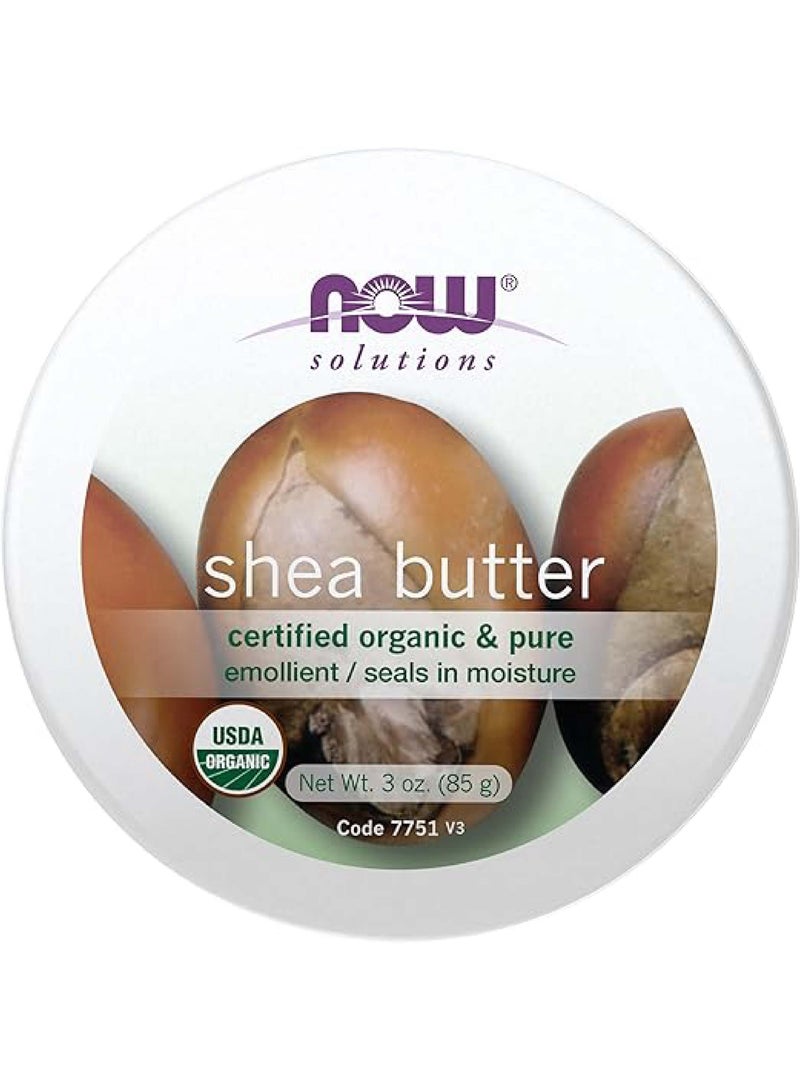 NOW Foods, Solutions, Organic Shea Butter, 3 oz (85 g)
